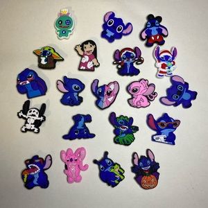 20 PCS Lilo and Stitch Shoe Charms for Crocs Christmas Shoe Charms
